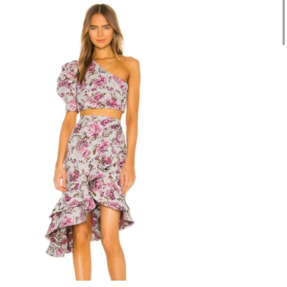 Michael Costello x Revolve Two Piece Skirt Set XS